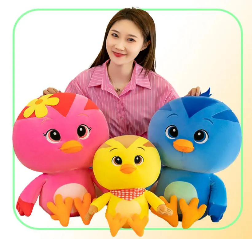 Cute Chicken Team Plush Toys Cute Chicken Doll Children039s Large Doll Cloth Doll Birthday Gift Whole4883548