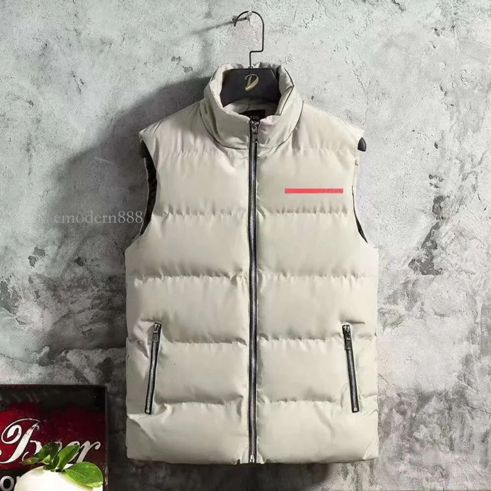 Pr-Da Puffer Designer Men's Down Women's Winter Vest Light Men Warm Casual Hoodie Matching Jacket Plus Size Flyword123