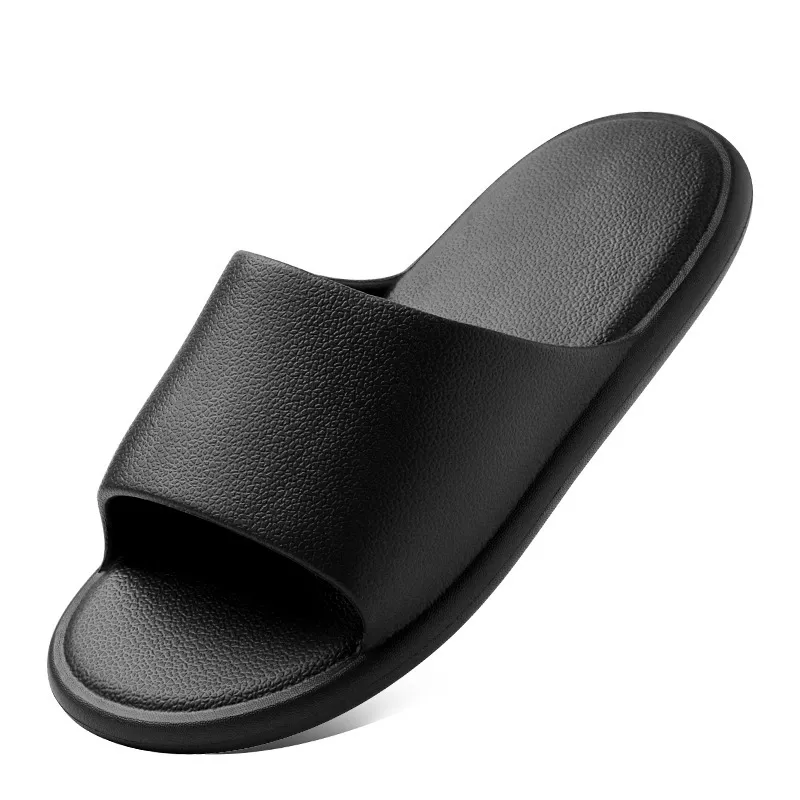 Slip Use Anti for Eva Household Madelly Soft Men Women Femmes Couples salles de bains intérieures Cool Slippers Chaussures Black 327 Pers 207 Pers