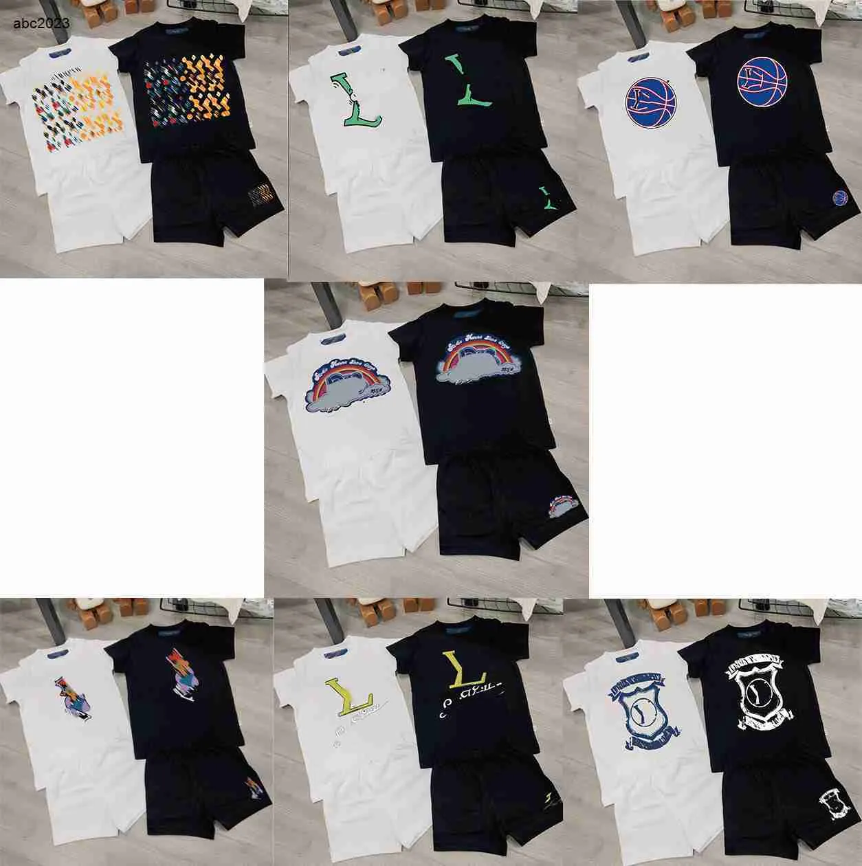 Классический комплект детской футболки, летние детские спортивные костюмы, размер 73–150 см, короткие рукава и джинсовые шорты с принтом оливковых листьев 24 февраля 2020 г.