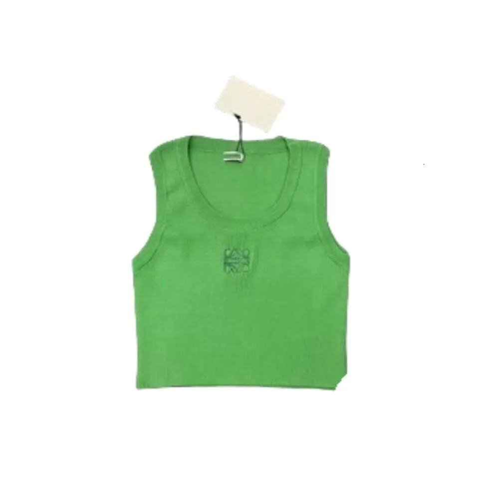 Loewee Designer Gilet Luxe Mode Voor Dames Tanks Zomer Gebreid Wit Sexy Effen Kleur Strik Slim Fit Slanke Bandstijl Met Kant Binnenband