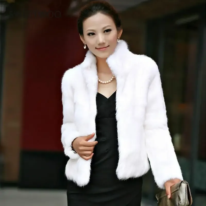 Fur Women's Faux Fur Coat Fluffy Plush Coats New Autumn Winter Ladies Long Sleeve Special Woman Clothing 2022 Overcoat Female Slim