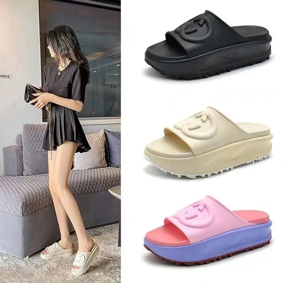 Sandálias de borracha de designer moda moda luxo feminina impressão em grau slides de bloqueio preto marrom rosa