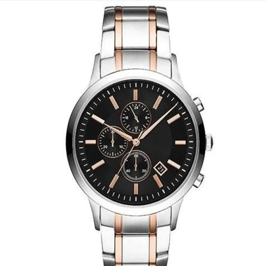 クラシックファッションメンズウォッチAR11165 11165 Quartz Chronograph Watchは高品質のOrigianl Box289Cです