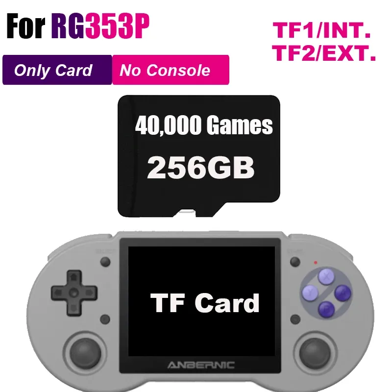 Players Memery card for Anbernic RG353P Game Console Android Linux System Player System SD Card 256G 128G 64G 16G