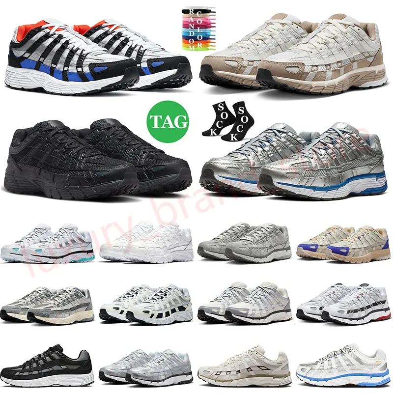 scarpe da ginnastica scarpe casual p6000 running designer per uomo donna p-6000 Triple Nero Bianco Khaki Lupo Grigio Argento metallizzato Racer Blu scarpe da ginnastica sportive da esterno