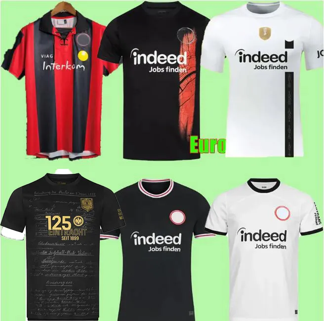 MARIO GOTZE 23 24 EiNTRAcht FRANkfuRTs Maillots de football 125e anniversaire spécial DFB Pokal Final LARSSON MARMOUSH Maillot de football