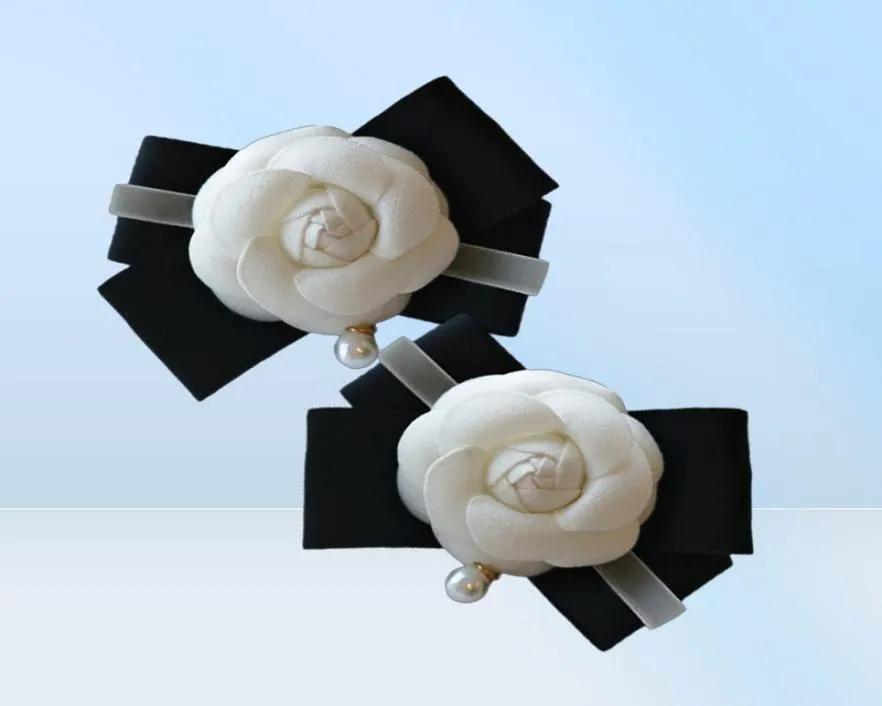 Pins Brooches Korean Version Of Highend Pearl Bow Ribbon Camellia Flower Brooch Fashion Women039s Jewelry Gifts1634500