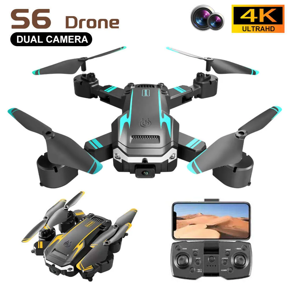 S6 Drone New Product Intelligent Hinder Undvikande 8K Högupplöst Dual Remote Control G6 Aerial Camera Aircraft