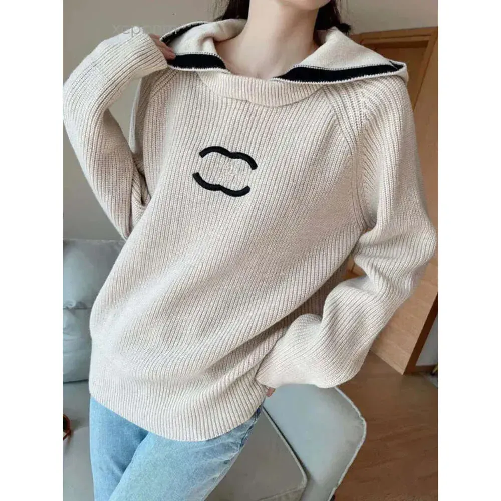 Kanal CC Sweatshirts C Designer Sweaters Women Channel Style Långärmad överdimensionerad Knit Pullover Kvinnliga toppar Casual Loose Brand