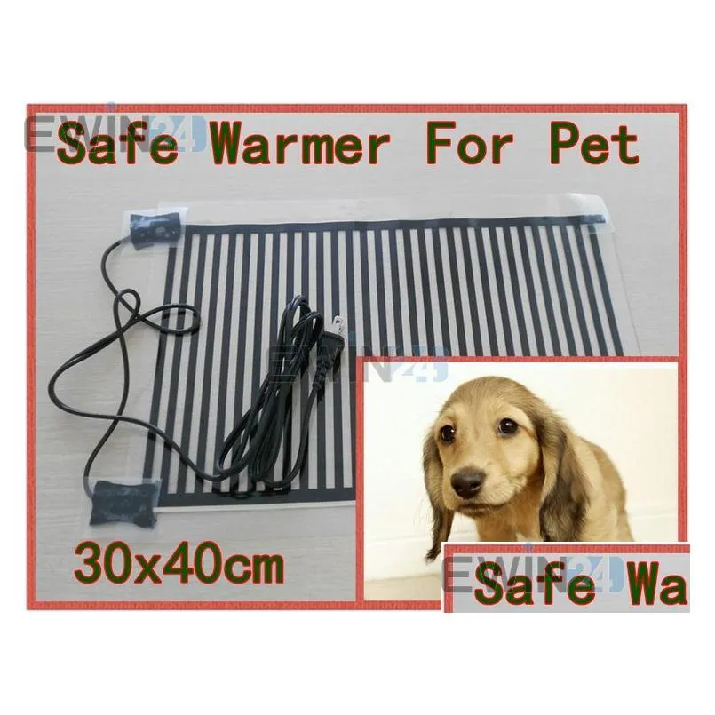 Andere Hondenbenodigdheden Us Plug Veilig Verwarmd Pad Bedverwarmer 20W Voor Hond Kat 30X40Cm Hoge Kwaliteit Drop Delivery Huis Tuin Dierbenodigdheden Dhh30