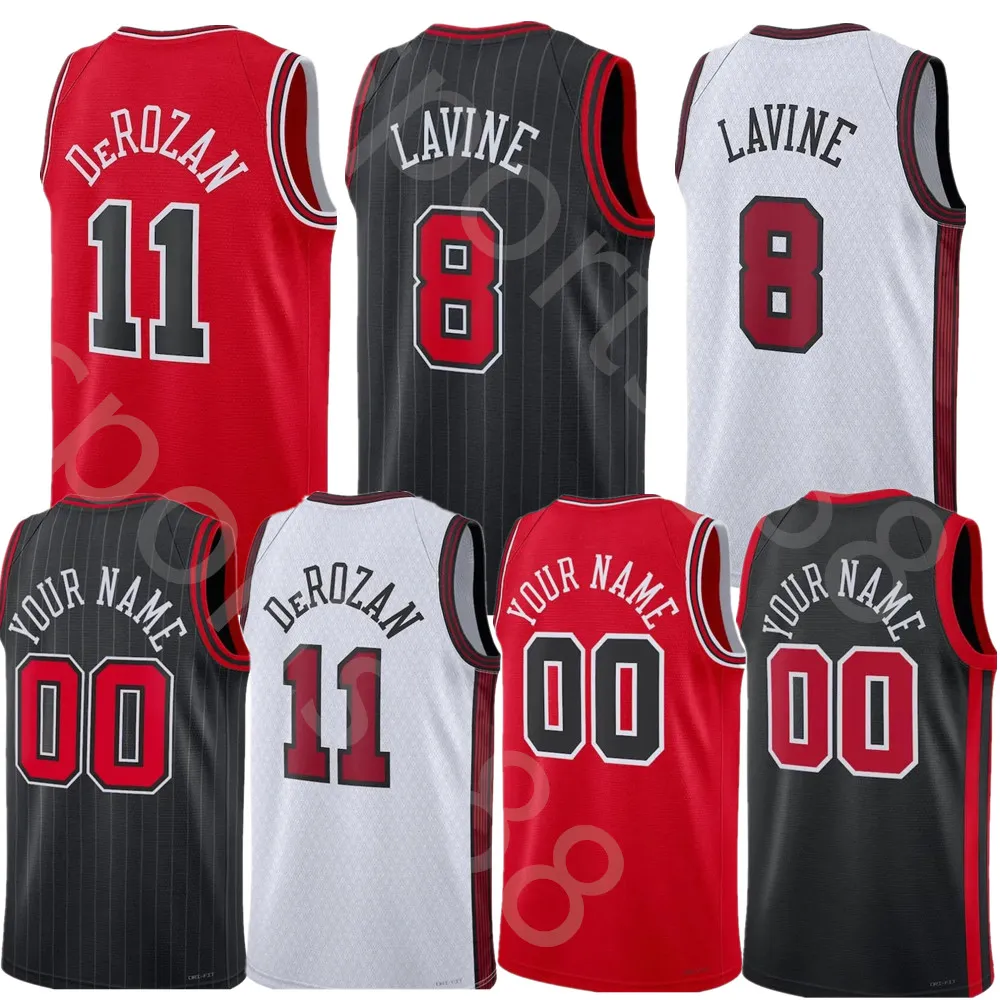 Custom Demar Derozan Jersey Nikola Vucevic Zach Lavine Coby White Ayo Dosunmu Alex Caruso Torrey Craig Basketball Jerseys