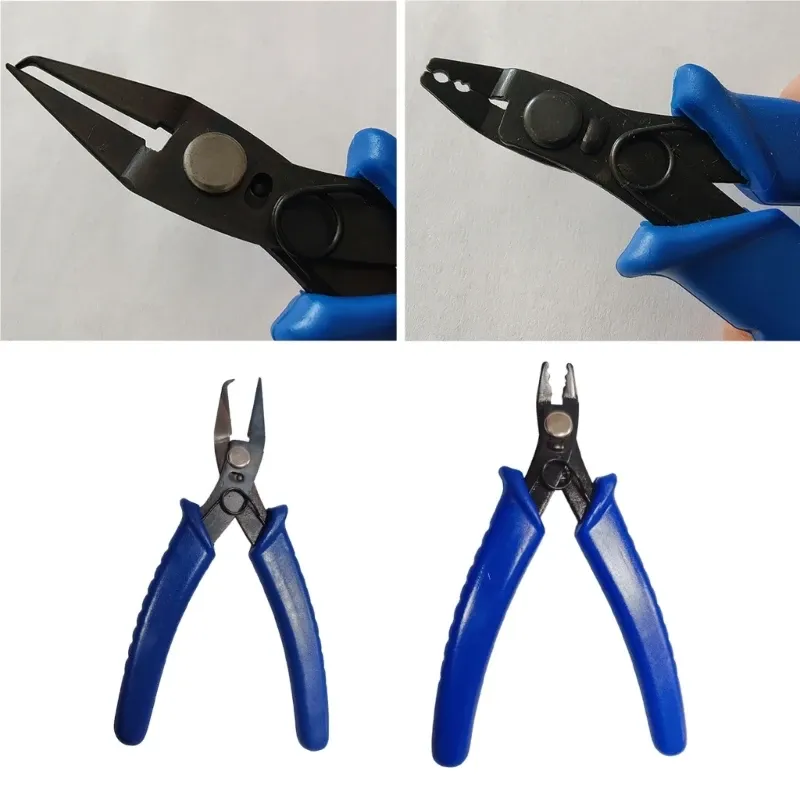 Equipments 4 Pieces Beading Pliers Jewelry Bead Crimping Pliers Flush Cutter Essential Tool for DIY Project and Jewelry Making Dropship