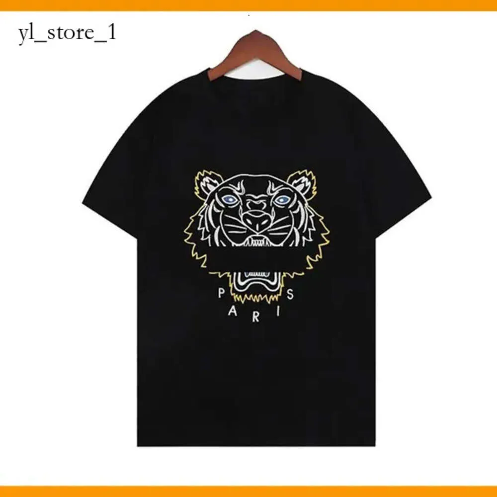 Kenzo Męskie T-shirty moda kenzo tshirt haft tygrys tygrys tee tee men litery bawełny T-shirt luźna Hip Hop Street luksusowy klasyczny azjatycki rozmiar s-2xl 410
