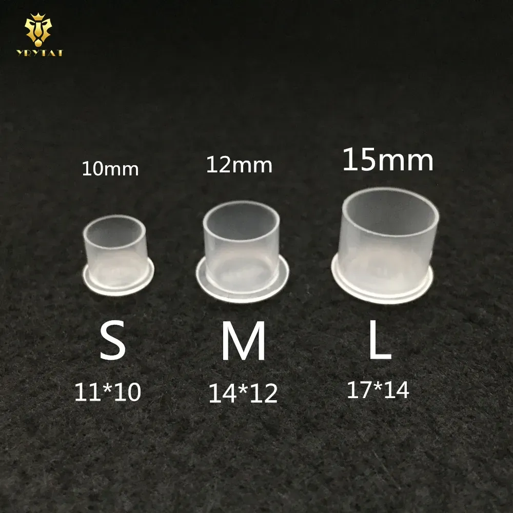 Dresses New Arrive 1000pcs Top White Steady Tattoo Ink Cups Small Medium Large Size Clear Self Standing Tattoo Ink Cup Cap Supply