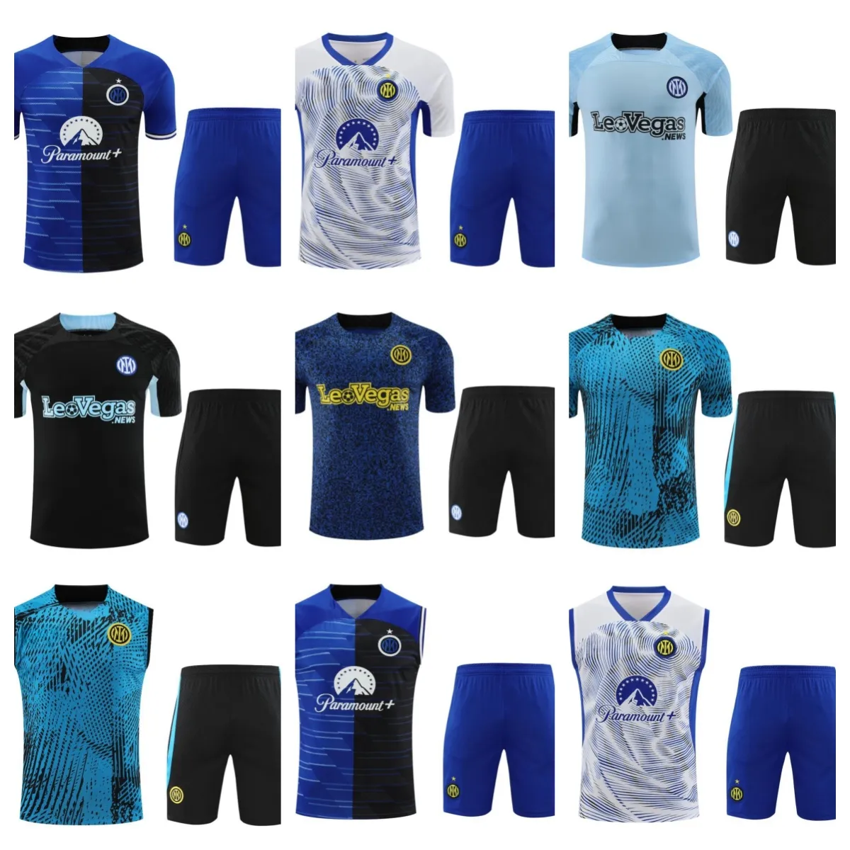 24/25 inter TUTA chandal futbol calcio MILANO Tuta da allenamento 23 24 milan camiseta DE FOOT Felpa sportiva manica corta