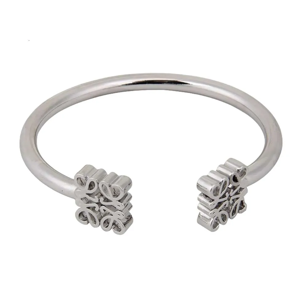 Loews pulseira designer feminino qualidade original charme pulseiras galvanizado moda oco padrão anel pulseira requintado
