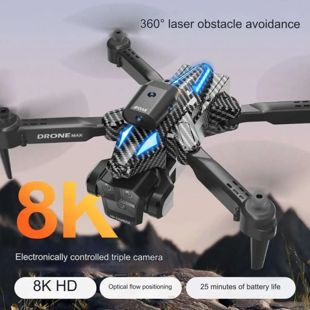 Nowy C10 wysokiej rozdzielczości Trzy kamery Aerial Drone Inteligentne przeszkody unikanie składania czterech osi zdalnie sterowanej zabawki samolotów