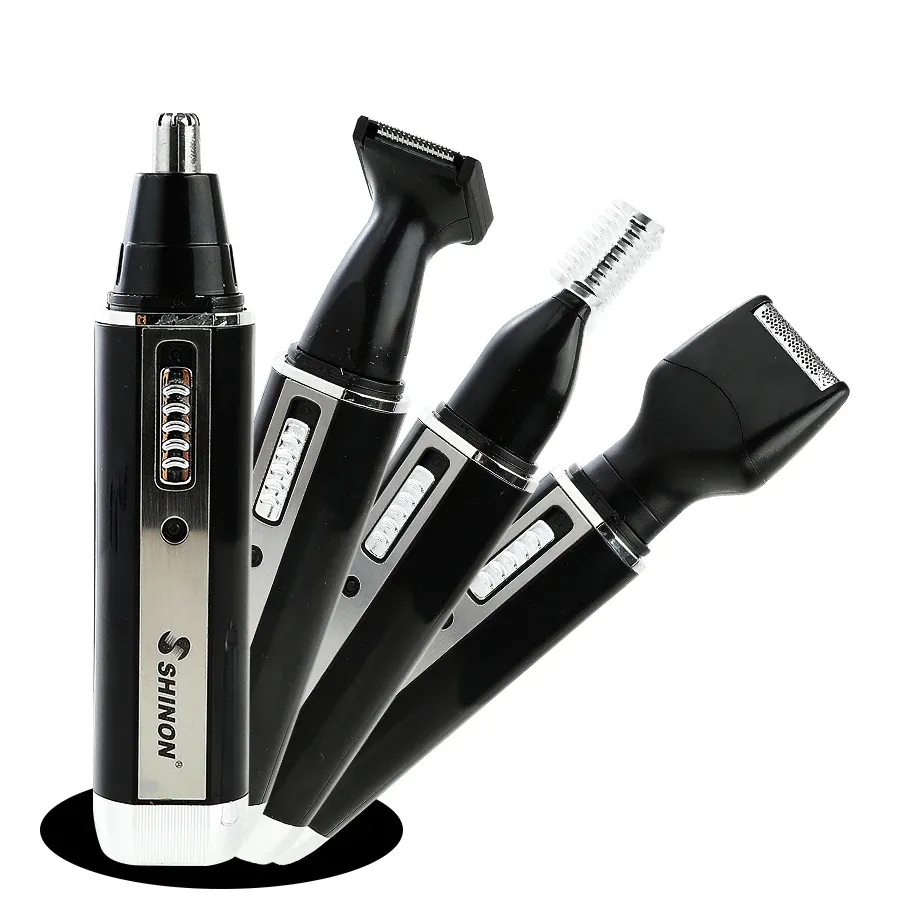 Trimmer 4 IN 1 Timmer per peli del naso Rasoio Trimmer per strumento di bellezza del naso PER uomo e donna Prodotto di sicurezza Macchina da barba Cura del viso