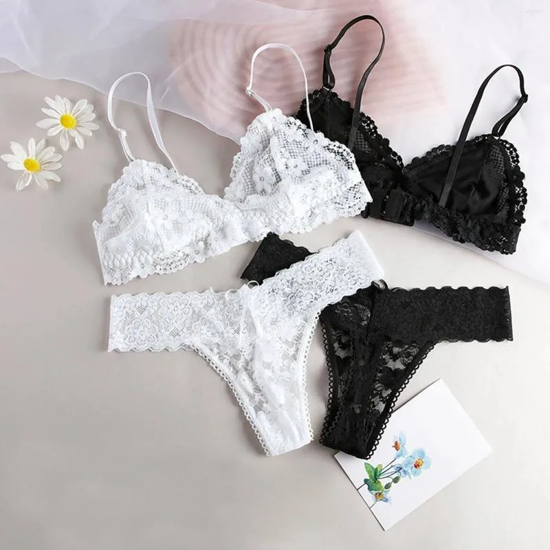 Mulheres Swimwear Bras Define Lace Sexy Lingerie Womens Transparente Conjunto de Roupa Erótica Trajes Eróticos Lenceria Ver através de Sutiã Calcinha Exótica Roupas Sexuais