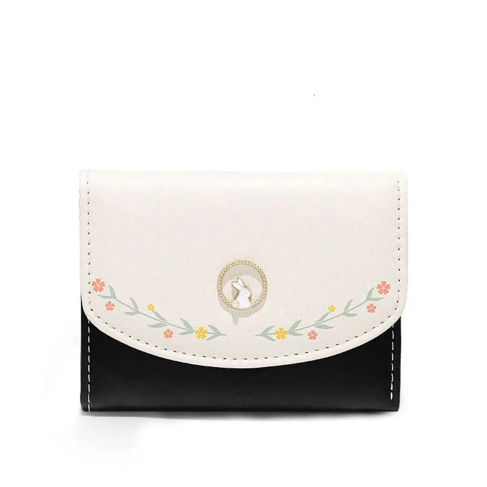 Kadınlar için tatlı küçük cüzdanlar yumuşak pu deri para cep çantaları bayanlar marka tasarımcısı kısa kadın cüzdan çantaları çiçek