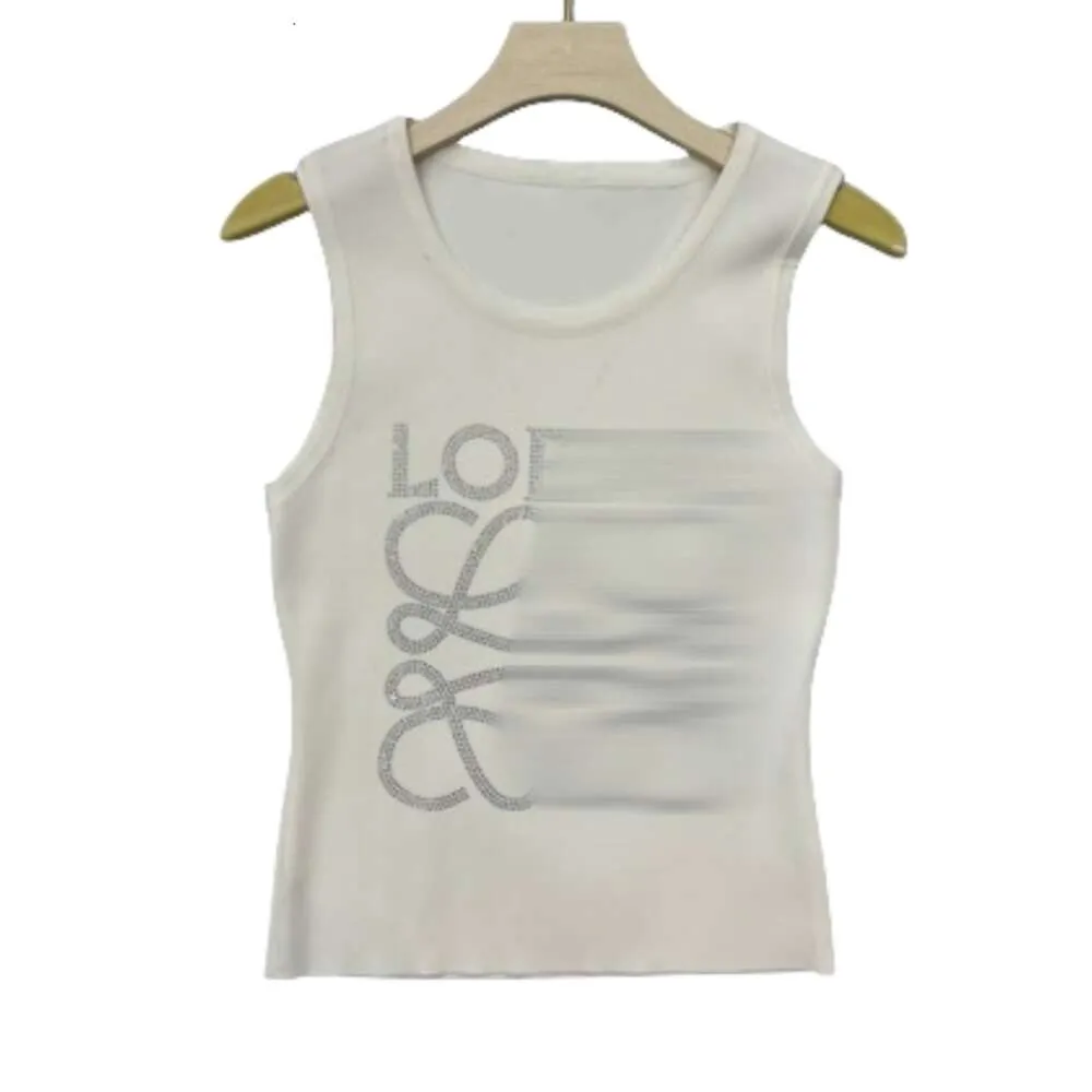 Loewee Designer Gilet Luxe Mode Voor Dames Dames Tanks Gebreide Trui Effen Kleur Met Elasticiteit Patchwork Slim Fit Vest