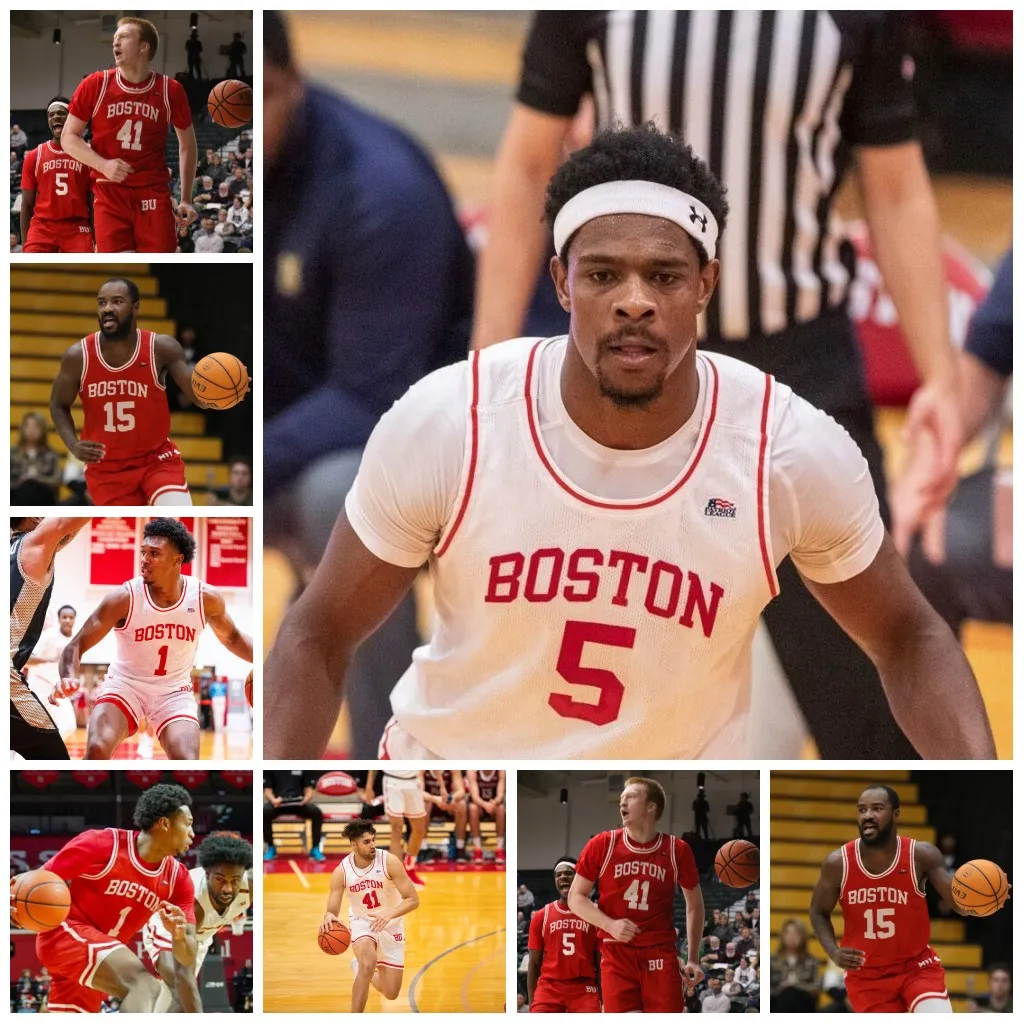 Maglia da basket personalizzata Boston University Terrier Nevin Zink Ben Roy Michael Quinn Tim Uzoegbu Fletcher Tynen Otto Landrum Ryan Sutliff Maglie