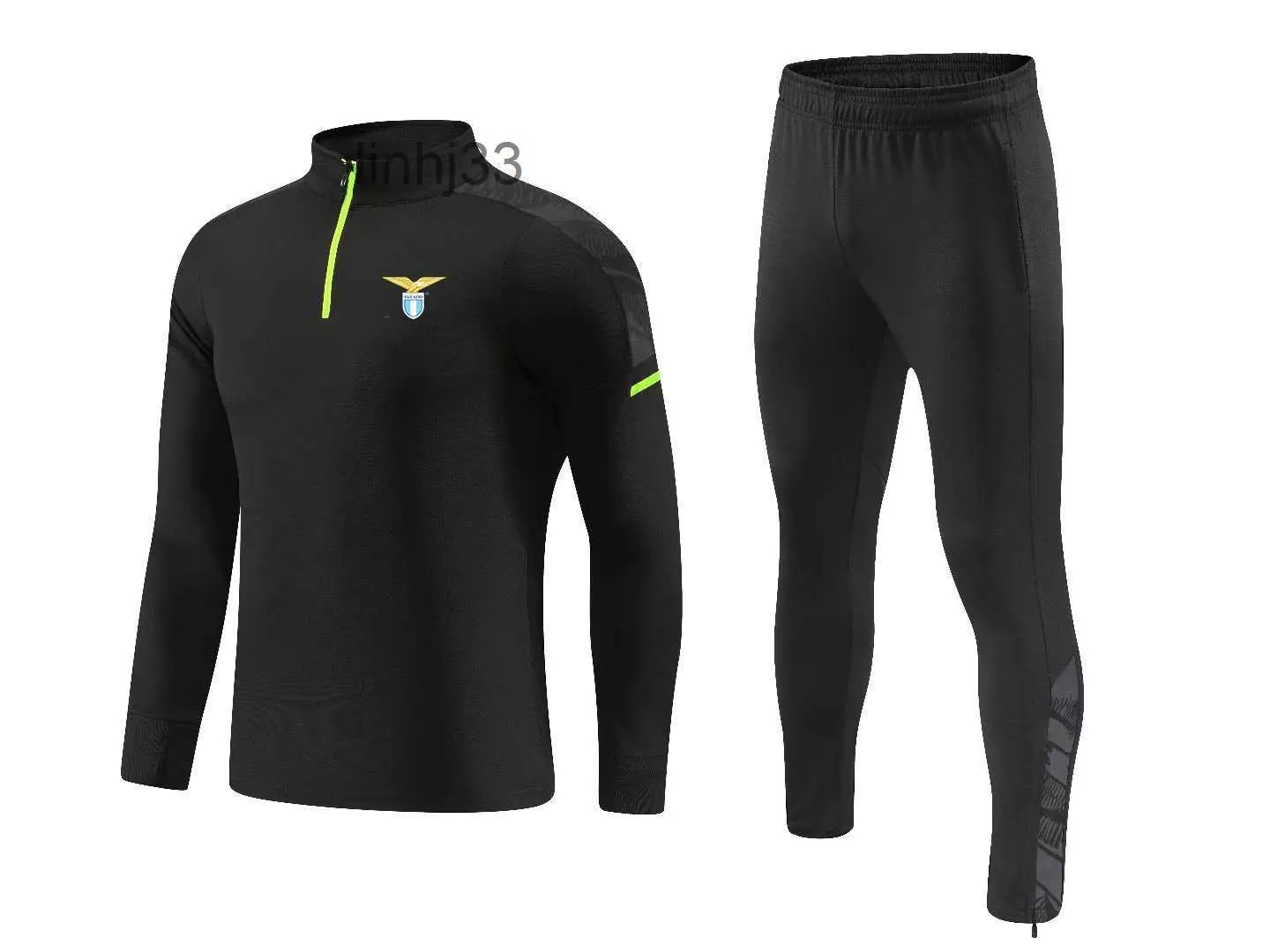 Tracksuits masculinos Ss Lazio Mens Ao Ar Livre Ternos de Treinamento de Alta Qualidade Adultos Meio Zíper Respirável Luz Esportes Fãs Versionqtui9NF5