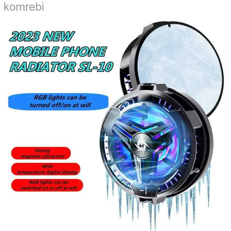 Other Cell Phone Accessories Mobile Phone Semiconductor Magnetic Radiator with RGB for PUBG Game Cooler for IPhone 14 Pro Max Gaming Accessories Cooling Fan 240222