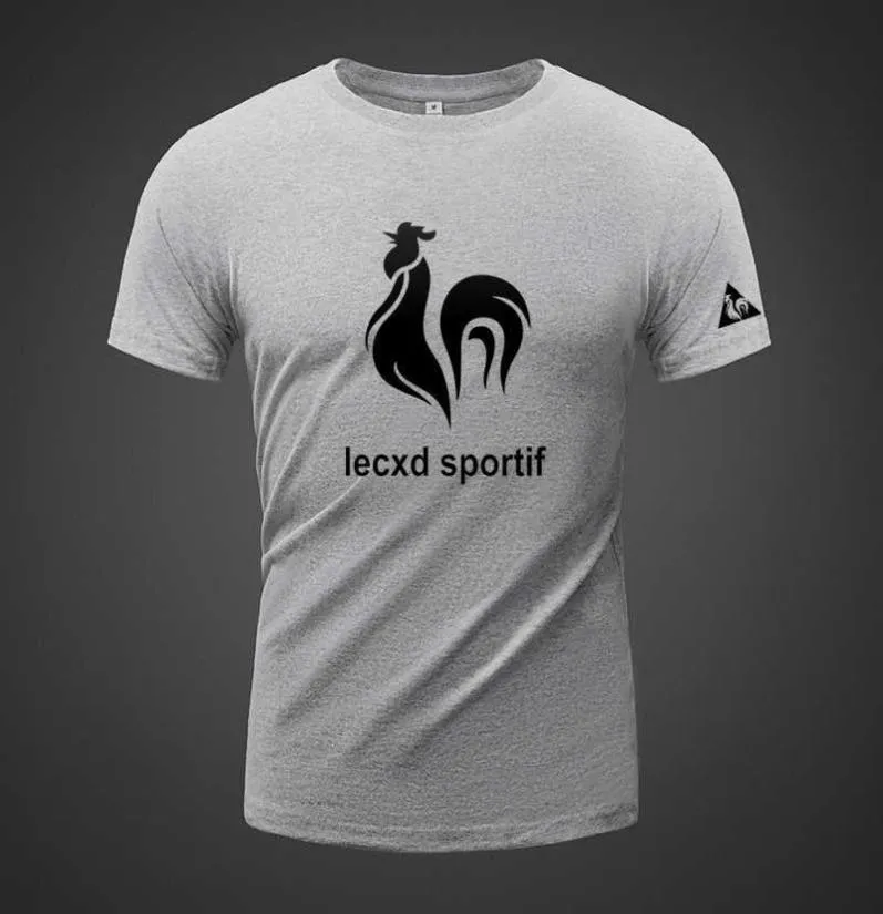 Le Coq Sportif Summer Classic短袖Tシャツとゆるい脂肪の男性的な多目的スポーツHalf8073513