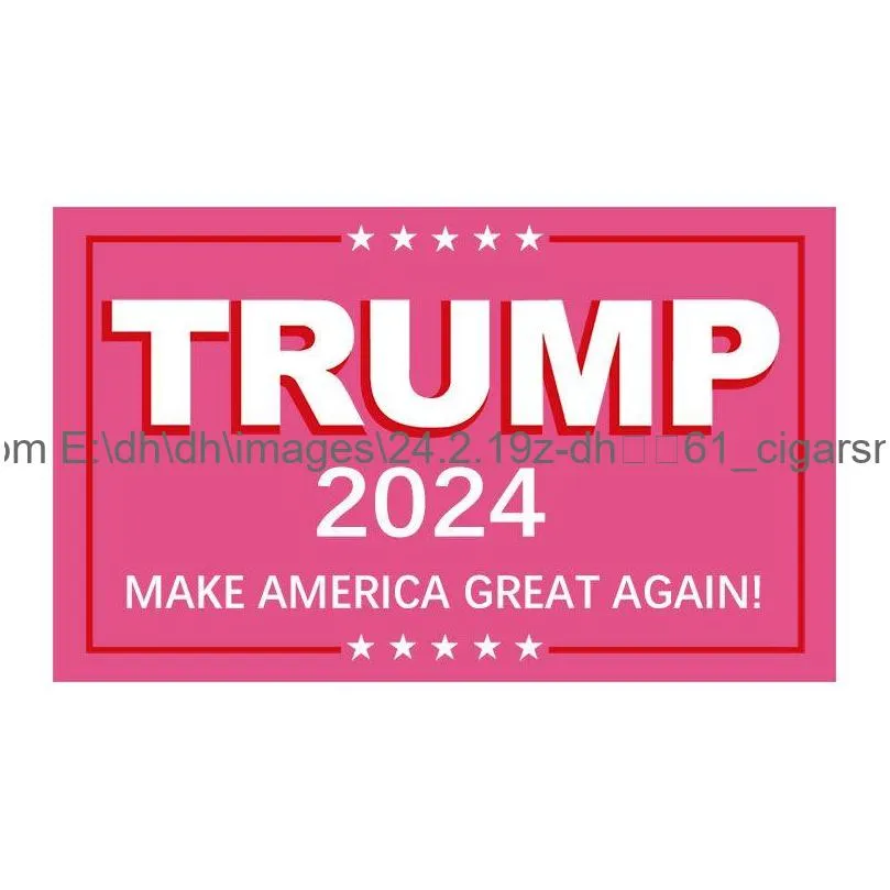 Banner Flags New Trump 2024 Make America Great Again Flag 3X5Ft Campaign Party Speech Activity Banner Drop Delivery Home Garden Festiv Dhf5P