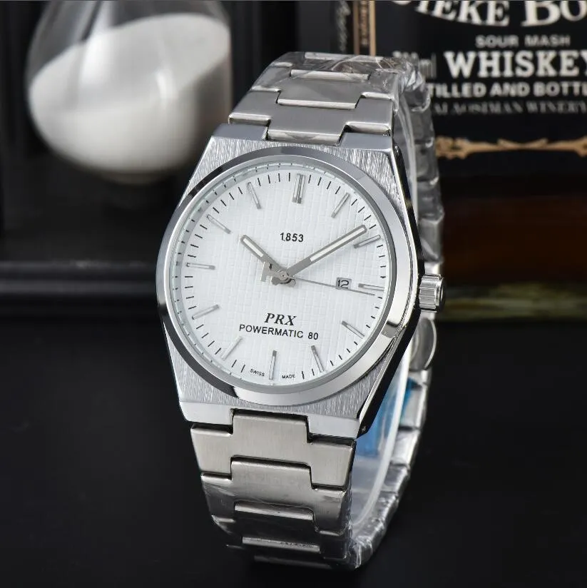 Tasarımcı Marka Bilekleri Erkek Kadın Saatleri Klasikler 1853 PRX Kuvars İzle Yüksek kaliteli hareket lüks modern adam bayan bilek izleme saatler montres bilezikler