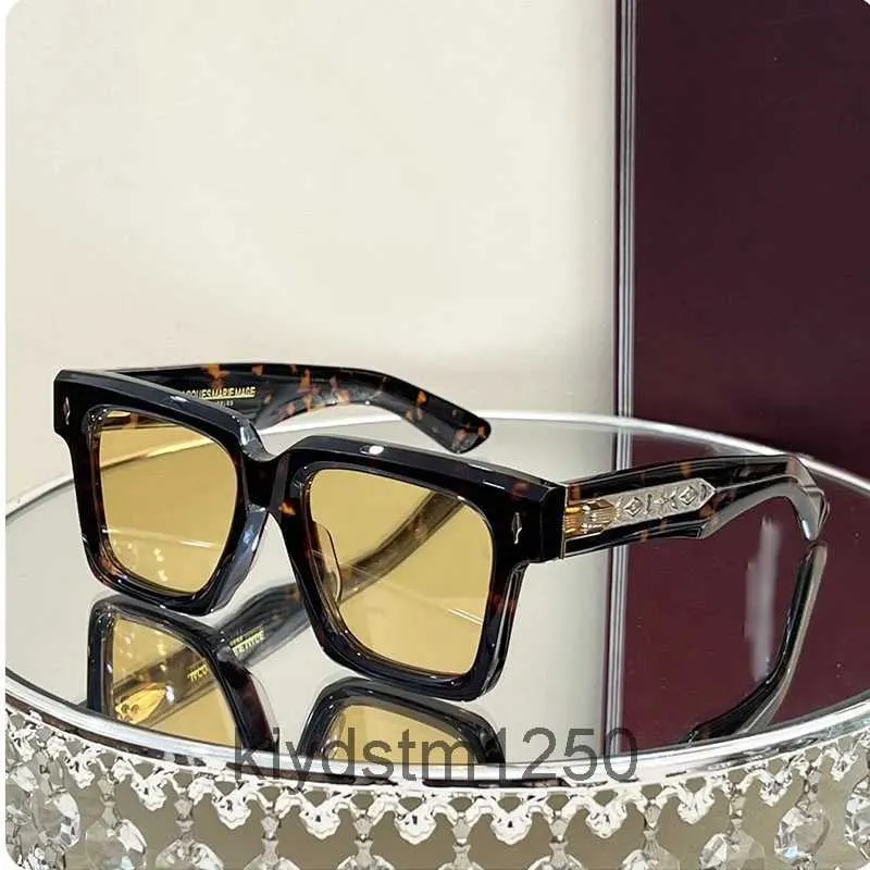 Jacques Marie Mag Belize för kvinnor handgjorda chunky platta ram vikbara glasögon lyxkvalitetsdesigner solglasögon män saccoche trapstar pniq