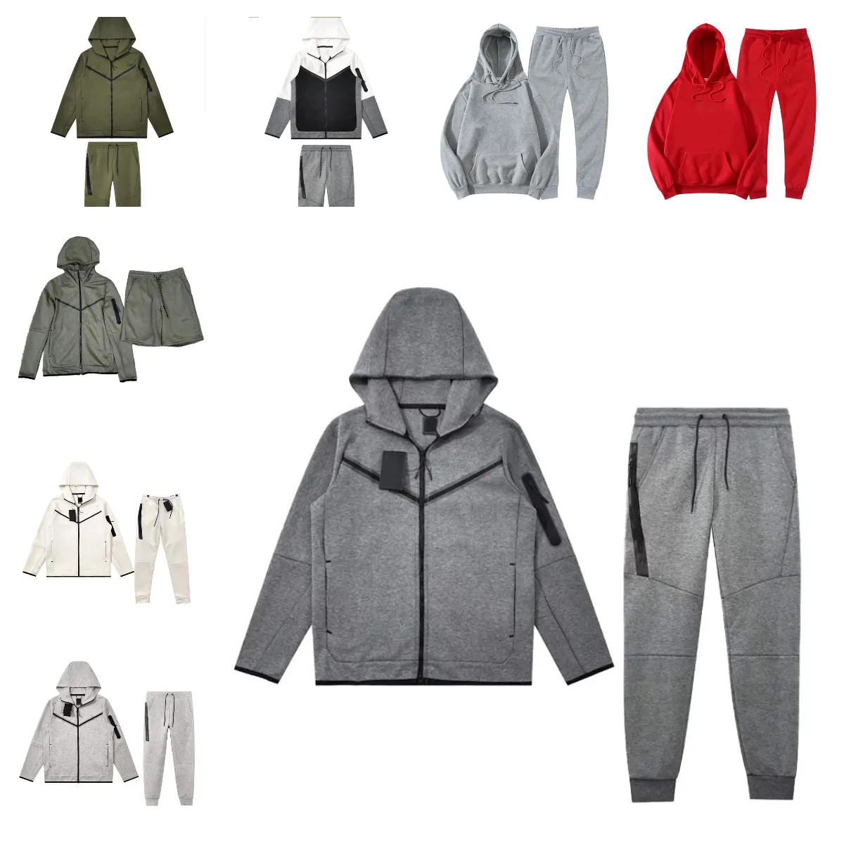 nk tech fleece hoodie tracksuit men woman pant tracksuit men sports pants jogger trousers tracksuits woman tracksuits bottoms techfleece man joggers 2024 one zip