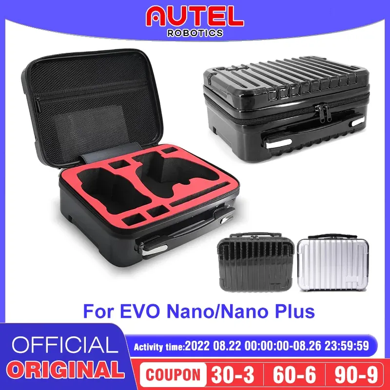 Acessórios Autel Robotics Evo Nano/nano Plus Maleta de transporte para PC Bolsa portátil à prova d'água Drone Mala Bateria para aeronaves Proteger armazenamento