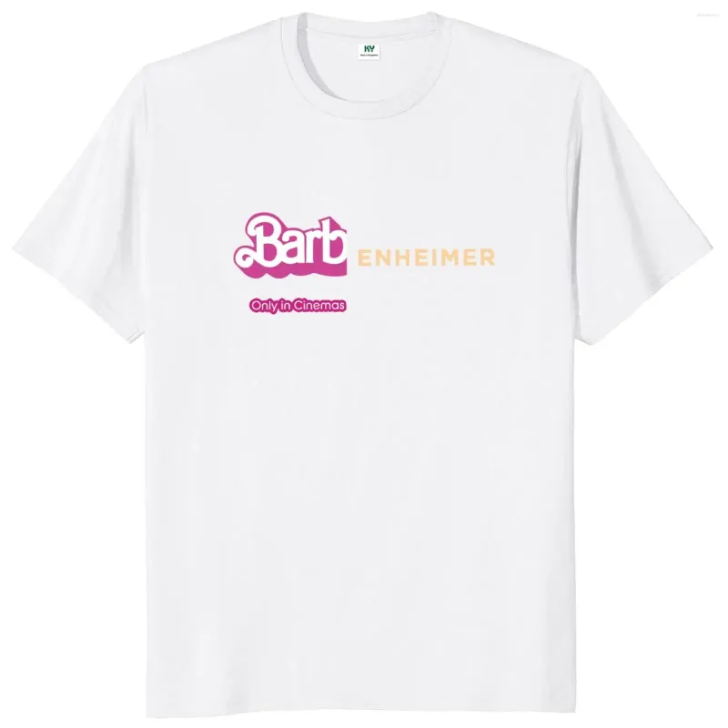 T-shirts pour hommes Barbenheimer Chemise Rétro 2024 Film Tendance Fans Manches Courtes Coton Unisexe O-cou T-shrits pour Hommes Femmes