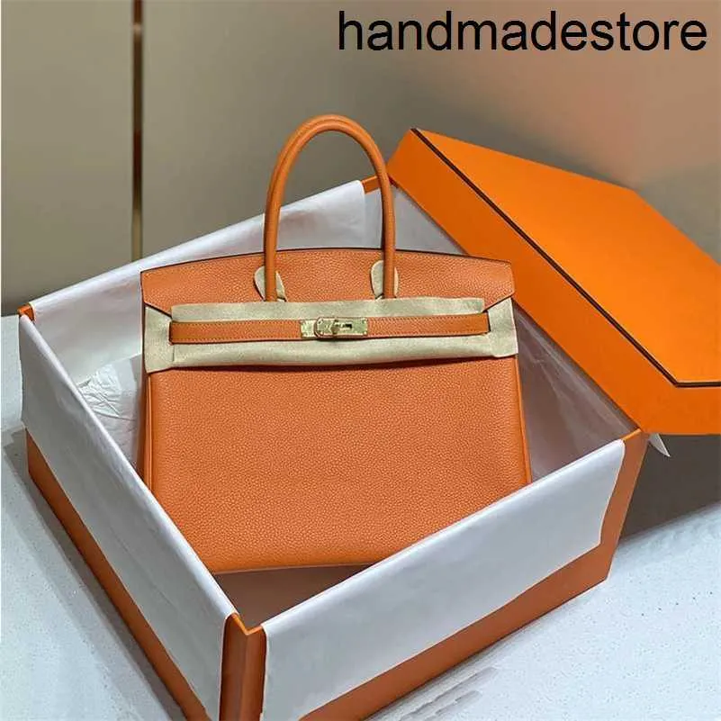 Designer Tote Bag 2024 Classic Wax Line Togo Calfskin Lychee Leather Women's Lock Handbag