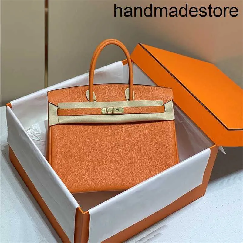 Designer-Einkaufstasche 2024 Classic Wax Line Togo Kalbsleder Lychee-Leder Damen-Handtasche mit Schloss