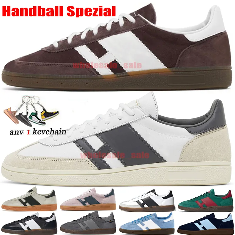 2024 Handboll Spezial Shoes Casual Sneakers Designer Mens Womens Shadow Brown Gum Collegiate Green Bourgogne Light Blue Grey Gum Outdoor Sports Trainers 35-45