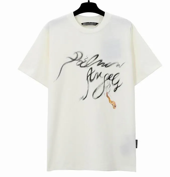 Mens t-shirt graffiti tees palms palmangel stad designer begränsad bläckstråle graffiti brev tryckning män kvinnor segelbåt kortärmad casual hip hopp tees qy