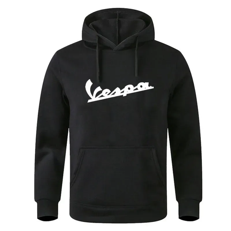 Nueva moda Casual Vespa letra impresa sudadera con capucha unisex