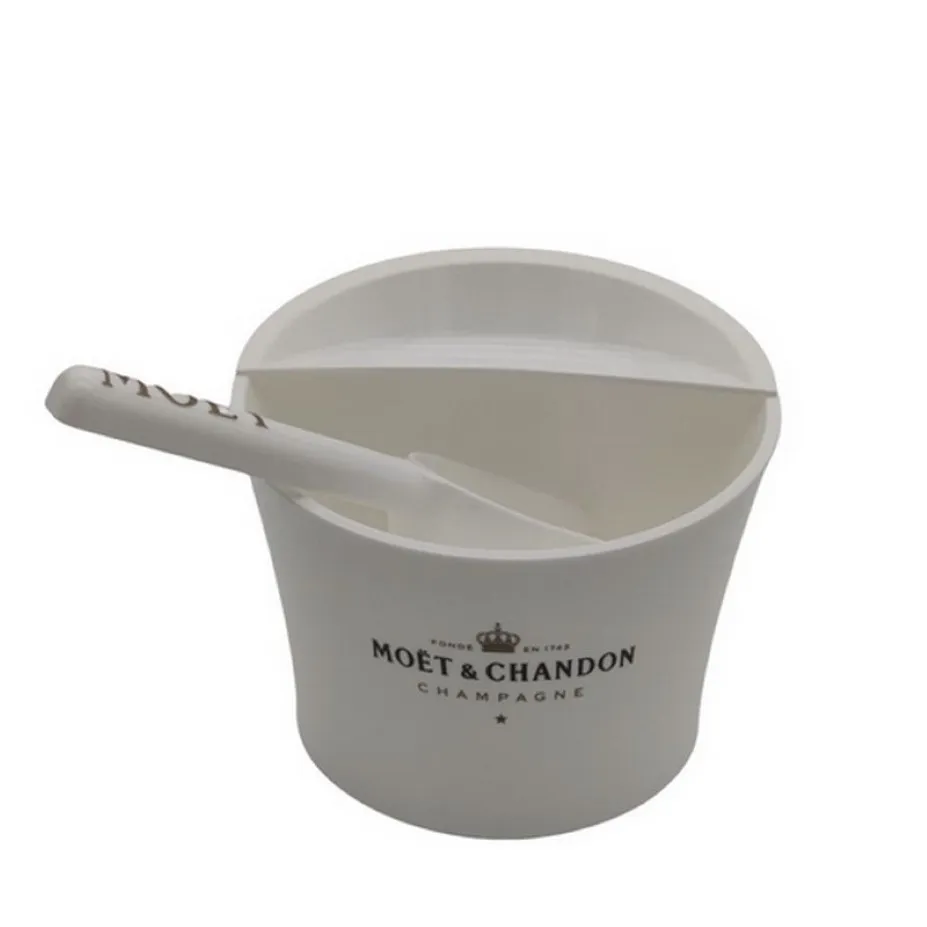 Flute da champagne Bicchiere da vino in plastica Scoop Tazza da cocktail Armadietto bianco Secchielli e pinze per ghiaccio in acrilico2854