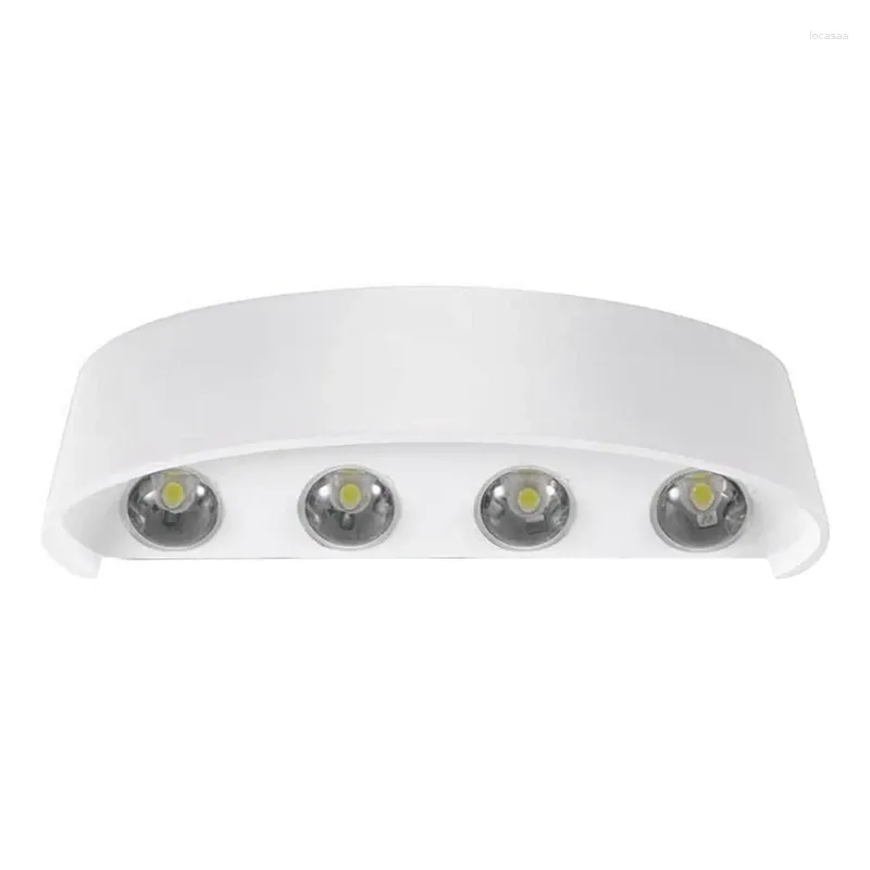 Lampada da Parete 8 W Luce LED da Interno Esterno Moderna in Alluminio per Bagno Soggiorno Camera da Letto Corridoio