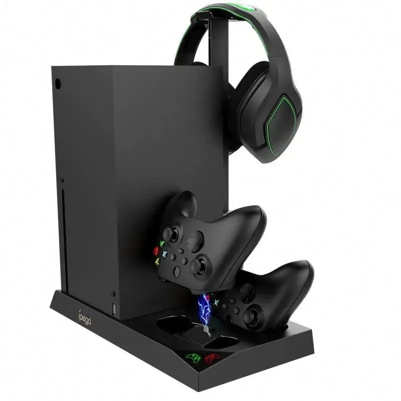 Supports XBSX Base multifonction double chargeur support ventilateur de refroidissement disque jeu support de stockage pour XBOX série X