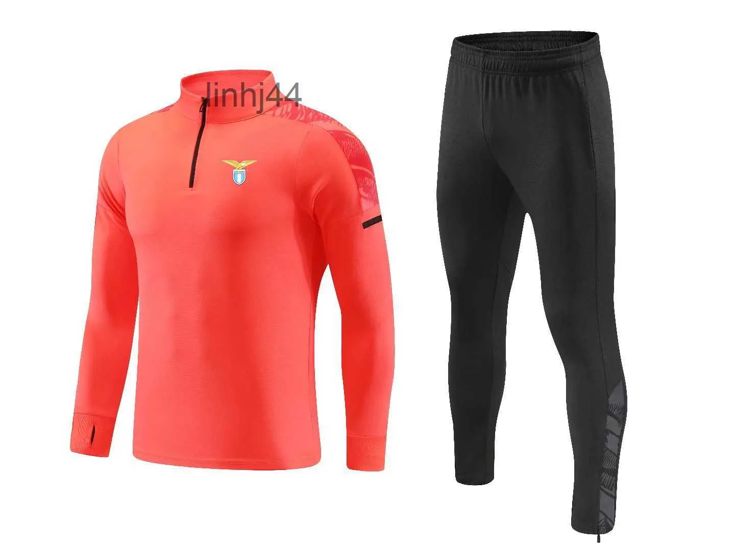 Chándales para hombres SS Lazio para hombre Trajes de entrenamiento al aire libre de alta calidad Adultos con media cremallera Transpirable Aficionados a los deportes ligeros VersionbuonCANG