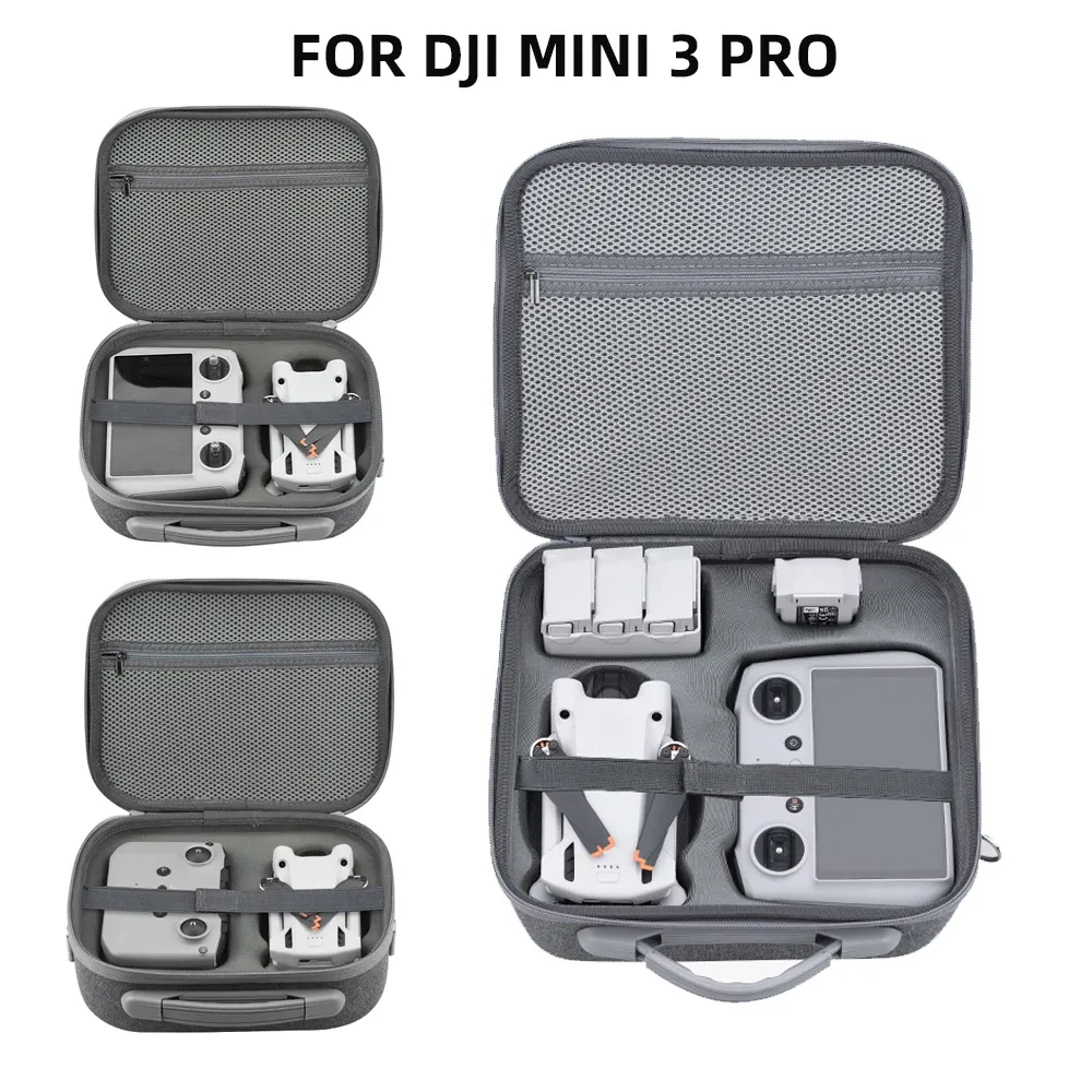 Acessórios saco de armazenamento para dji mini 3/3 pro estojo de transporte controle remoto bateria drone corpo bolsa para dji mavic mini 3 pro acessório