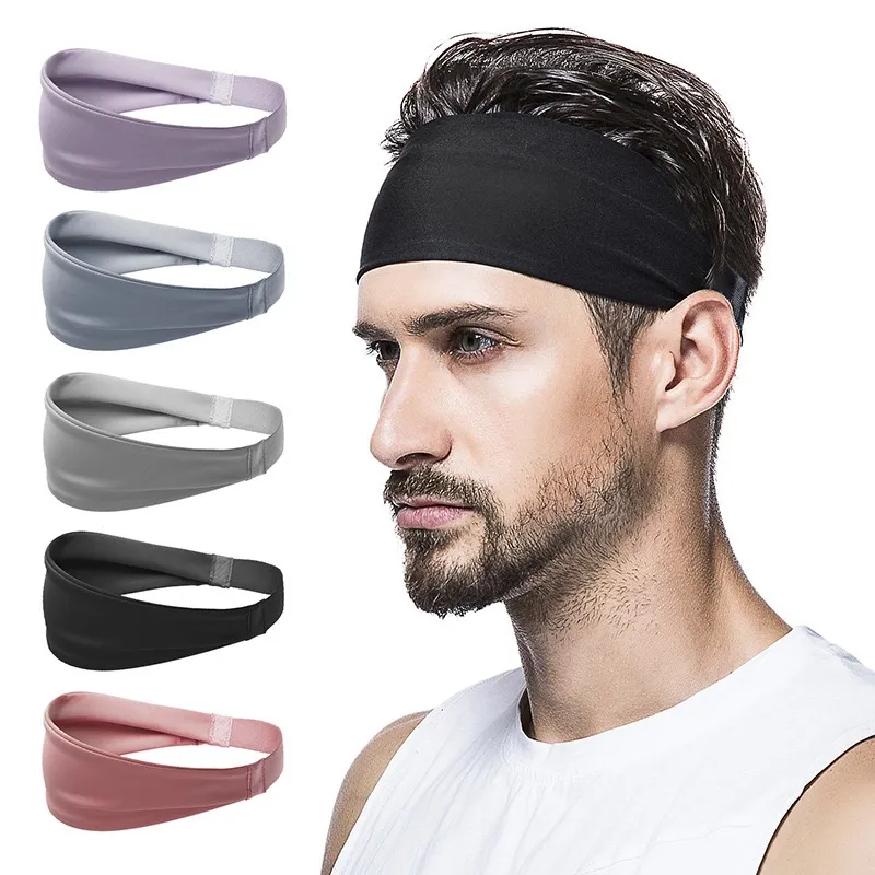 Tsv 6pcs mens metal wavy spring hair bands elastic headbands for