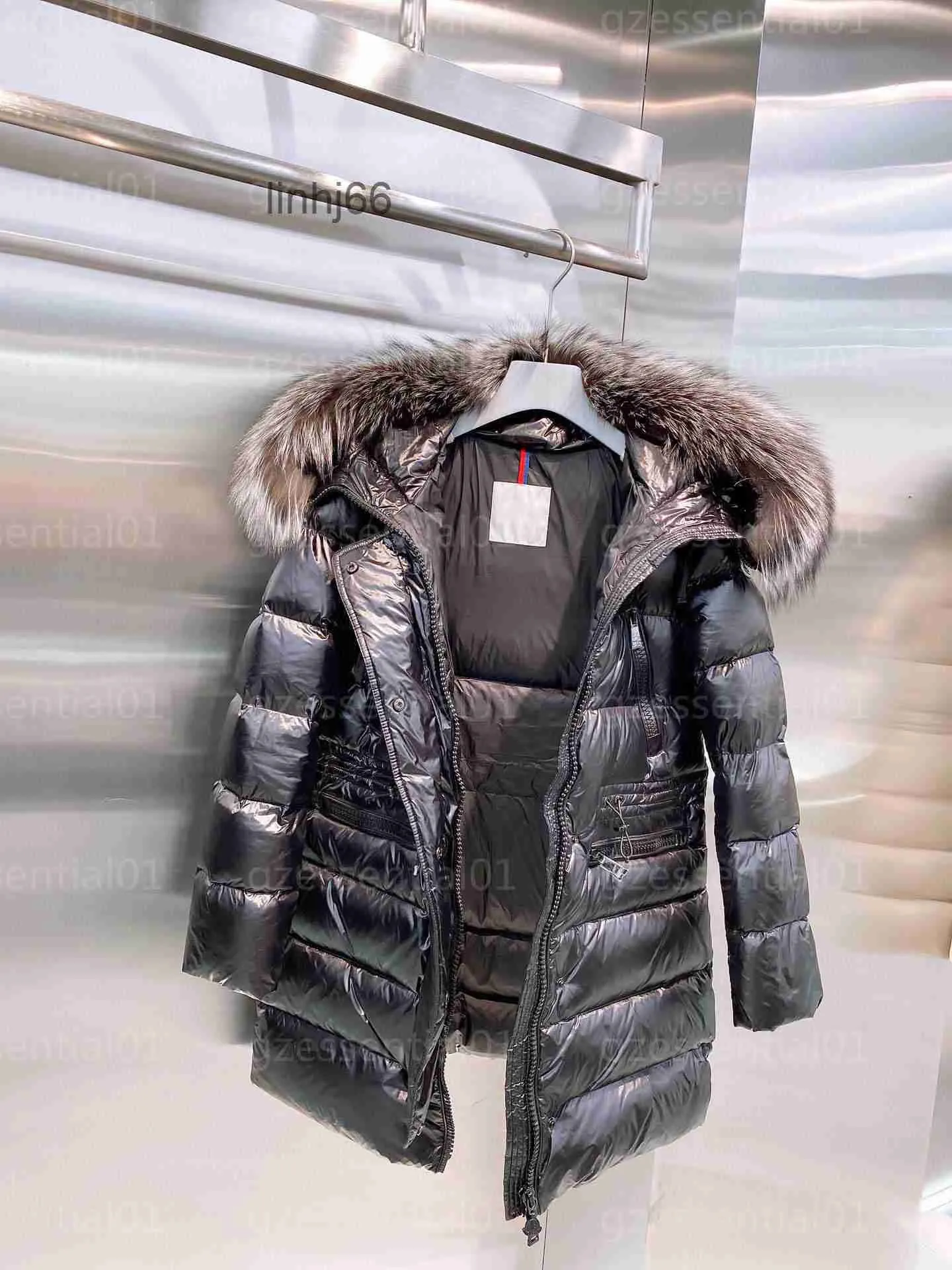 Heren donsparka's Monclears jas Designer jas Winterparka Oversized pluizige bontkraag Ritsen met capuchon Middellange jassen Dames pufferjassen 9dci Xugis