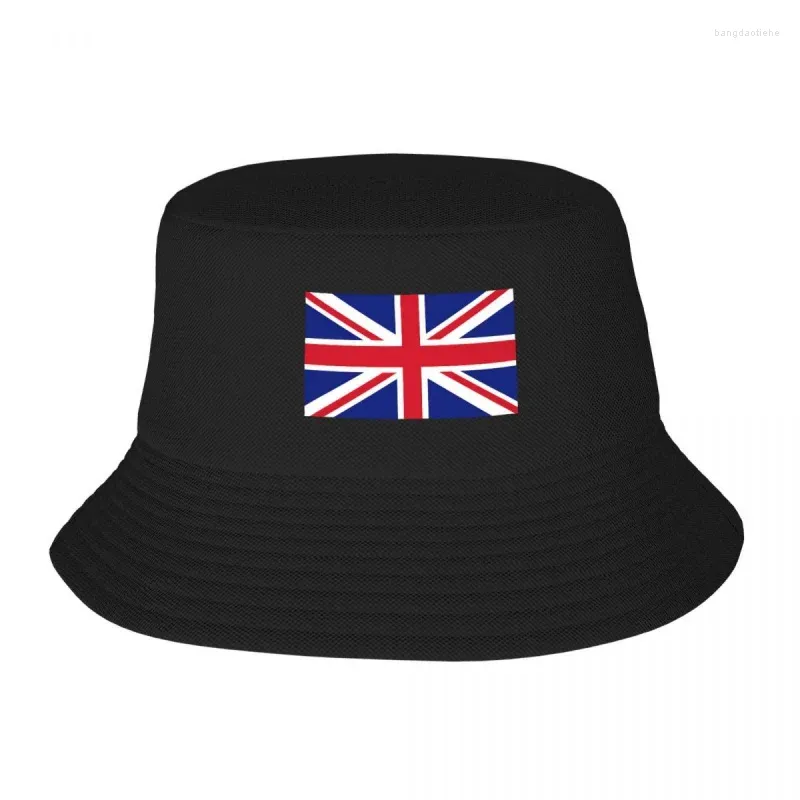 Berets union jack flaga brytyjska angielska dorosła rybak hat bob wiader hatt