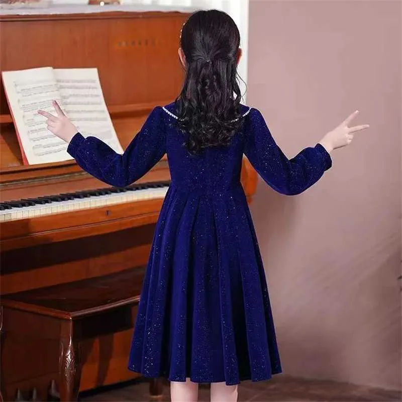 Girl's Dresses Princess Girls Dress Autumn Baby Kid Ball Gown Long Sleeves Dresses Wedding Birthday Party Dress Vestidos Teen Children Clothing